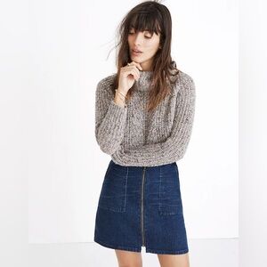 Madewell Denim Utility Zip Skirt Size 29